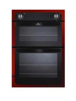 New World Nw901Do 90Cm Built-In Electric Double Oven - Red Metallic